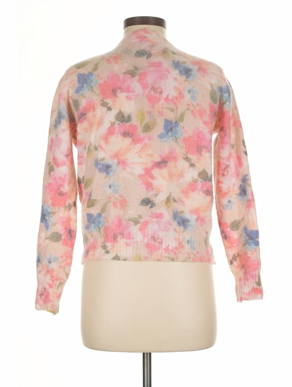 Bartolini Floral Button-Front Cardigan - Picture 2 of 5